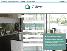 Tablet Screenshot of galvezcasas.com